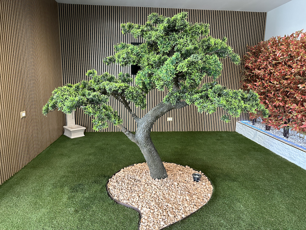 pPianta artificiale di lusso per esterno giardino modello Pino bonsai