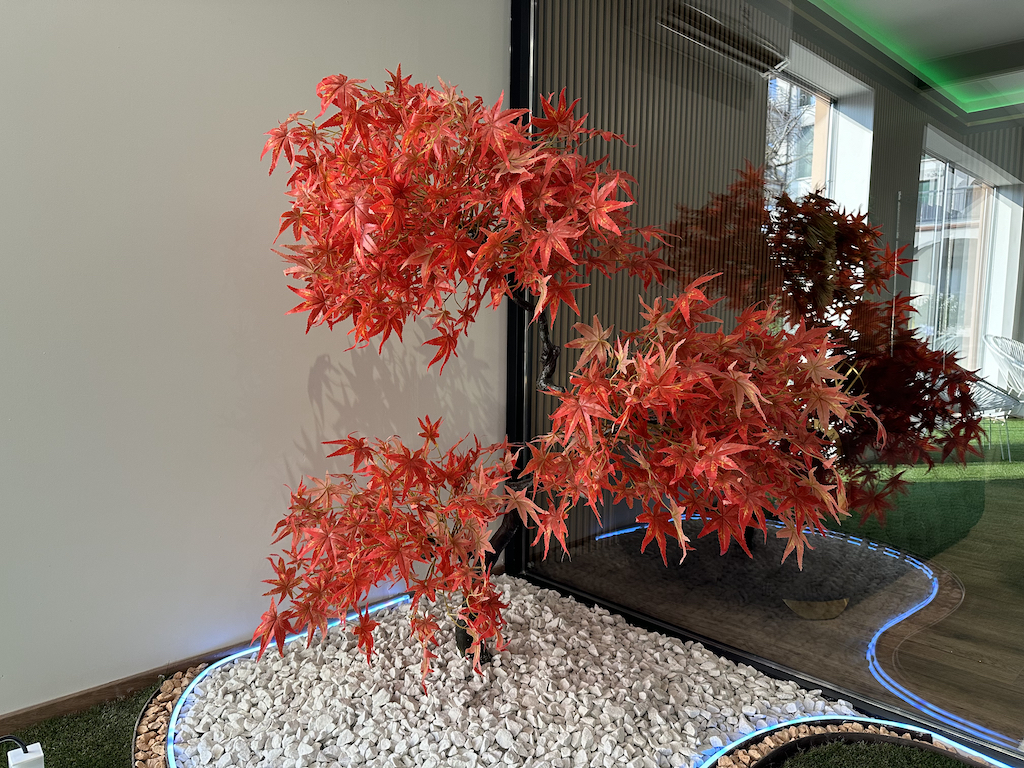 Pianta artificiale di lusso per esterno giardino modello acero rosso giapponese