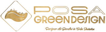 Logo ufficiale di Posa Green Design, azienda specializzata nella progettazione e installazione di giardini in erba sintetica di alta qualità.